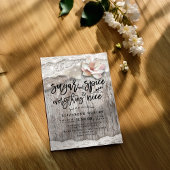 Invitation Sucre & épice & Tout Nice Baby shower rustique