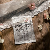 Invitation Sucre & épice & Tout Nice Baby shower rustique