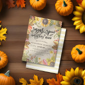 Invitation Sucre & Épices & Tout Nice Baby shower d'automne