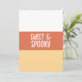 Invitation Sucré et Éffrayant (Debout devant)