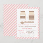 Invitation Sucre et épice et tout Nice baby shower (Devant / Derrière)