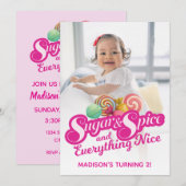 Invitation Sucre et Épices (Devant / Derrière)