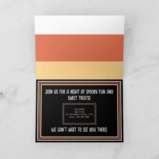 Invitation Sucré & Fantomatique (Intérieur)