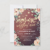 Invitation Sucre Floral & Épices & Tout Nice Baby shower (Devant)