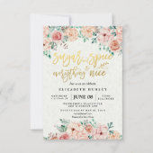Invitation Sucre Floral & Épices & Tout Nice Baby shower (Devant)