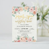 Invitation Sucre Floral & Épices & Tout Nice Baby shower (Debout devant)