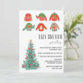 Invitation Sucre moche Bureau Noël Fête de Noël (Debout devant)