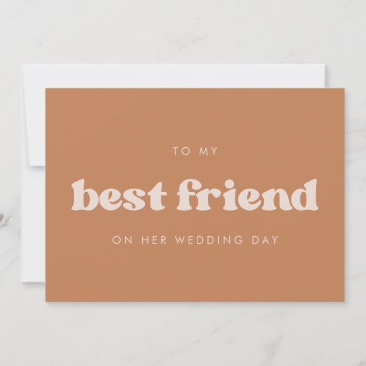 Invitation Sucre roux rétro Pour le jour du mariage de ma mei (Devant)