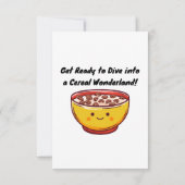 Invitation Sucreries et Douces Surprises : Une Fête de Céréal (Dos)