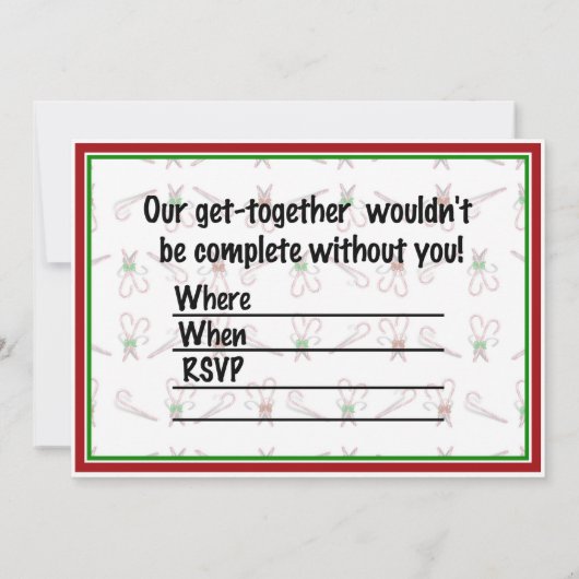 Invitation Sucres de canne (Dos)