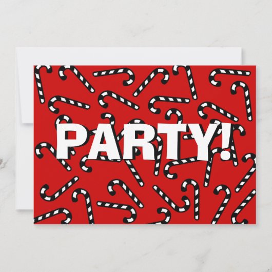 Invitation Sucres de canne de Noël (Devant)