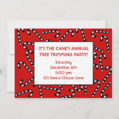 Invitation Sucres de canne de Noël (Dos)