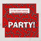 Invitation Sucres de canne de Noël (Devant / Derrière)