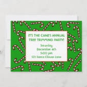 Invitation Sucres de canne de Noël (Dos)