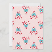 Invitation Sucres de canne doux et vaches Noël (Dos)