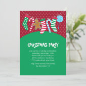 Invitation Sucres de canne et fête de vacances de bas (Debout devant)