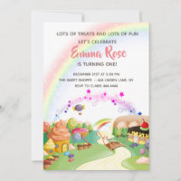 Sucres et friandises Terrain de bonbons Anniversai