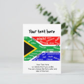 Invitation sud-africaine à l'argot - Personnalisab (Debout devant)