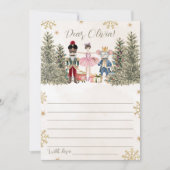 Invitation Sugar Plum Nutcracker Message Card (Devant)