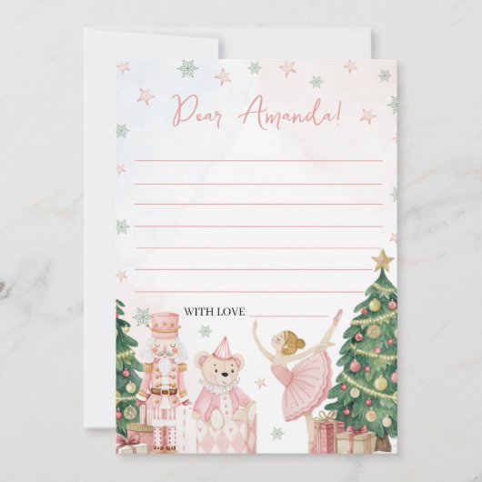 Invitation Sugar Plum Nutcracker Time Capsule Card (Devant)