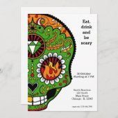 Invitation Sugar Skull (Devant / Derrière)