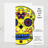 Invitation Sugar Skull (Devant / Derrière)