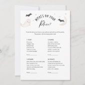 Invitation SUGARBOO Baby shower Ce qui est sur votre jeu de t (Devant)