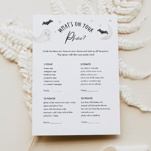 Invitation SUGARBOO Baby shower Ce qui est sur votre jeu de t