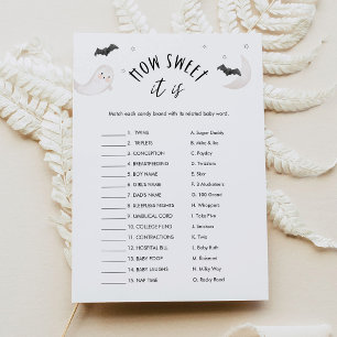 Invitation SUGARBOO Comme c'est doux Jeu de Bébé Halloween