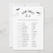 Invitation SUGARBOO Comme c'est doux Jeu de Bébé Halloween (Devant)