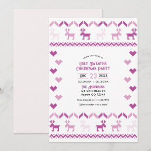 Invitation Sugarplum & Snow Knit Ugly Sweet Christmas Party