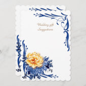 Invitation Suggestions de cadeaux de mariage (Devant / Derrière)