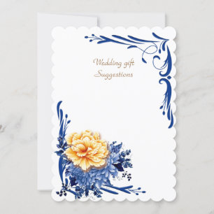 Invitation Suggestions de cadeaux de mariage