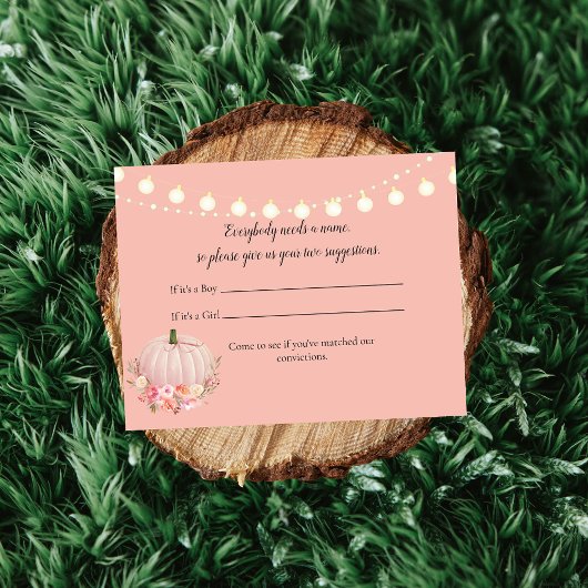 Invitation Suggestions de noms élégants pour citrouille Jeu d