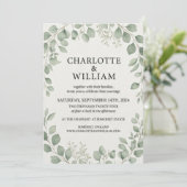 Invitation Suite de mariage, carton d'invitation modifiable à (Debout devant)