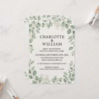 Invitation Suite de mariage, carton d'invitation modifiable à