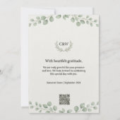 Invitation Suite de mariage, carton d'invitation modifiable à (Dos)