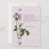 Invitation Suite de Mariage de Rose de Lavender (Dos)