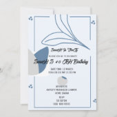 Invitation Suite d'invitation de mariage bleu clair, bleu fra (Devant)