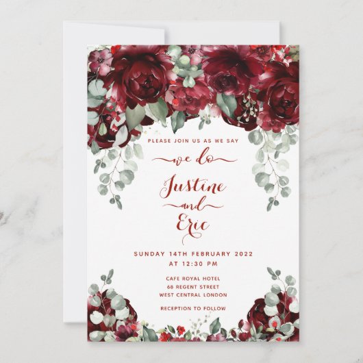 Invitation Suite d'invitation de mariage de luxe Épiphanie Pi (Devant)