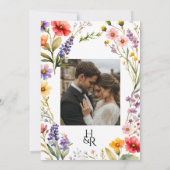 Invitation Suite Fleur sauvage rose, Jardin Nous (Dos)