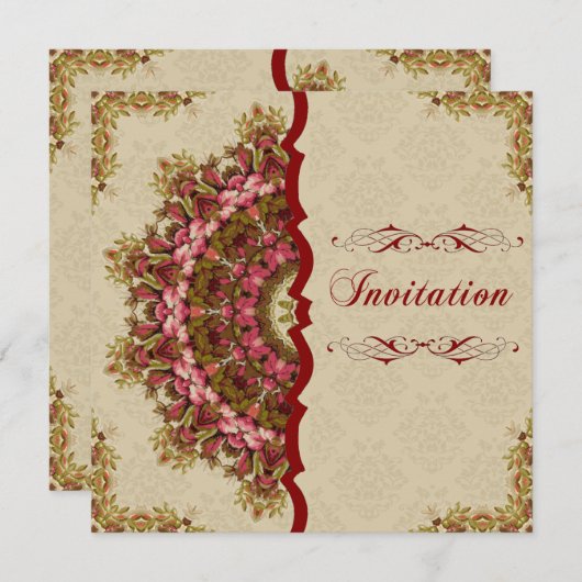 Invitation Suite italienne de jardin de la Renaissance - (Devant / Derrière)