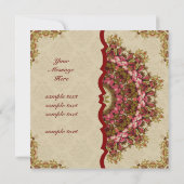 Invitation Suite italienne de jardin de la Renaissance - (Dos)