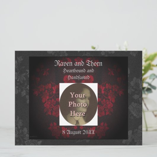 Invitation Suite Mariage/à main éternelle (Debout devant)