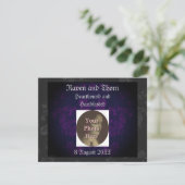 Invitation Suite Mariage/à main éternelle violet 2 (Debout devant)