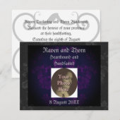 Invitation Suite Mariage/à main éternelle violet 2 (Devant / Derrière)