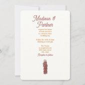 Invitation Suite Mariage Chili (Devant)
