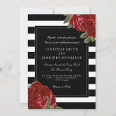 Invitation Suite Mariage moderne en noir et blanc (Devant)