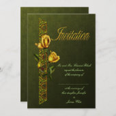 Invitation Suite Mariage Rose d'or (Devant / Derrière)