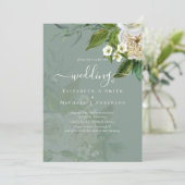 Invitation Suite Mariage Sublime - Roses Blanches (Debout devant)